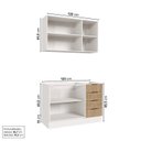Ver imagem 4 de Cozinha Modulada 2 Peças sem Tampo com Rodapé 1 Aéreo e 1 Balcão Ipanema CabeCasa MadeiraOriginals