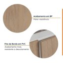Ver imagem 5 de Cozinha Planejada 2 Peças sem Tampo com Rodapé 1 Aéreo e 1 Balcão Ipanema CabeCasa MadeiraOriginals Marrom/Acácia