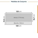 Ver imagem 2 de Cozinha Modulada 2 Peças sem Tampo com Rodapé 1 Aéreo e 1 Balcão Ipanema CabeCasa MadeiraOriginals
