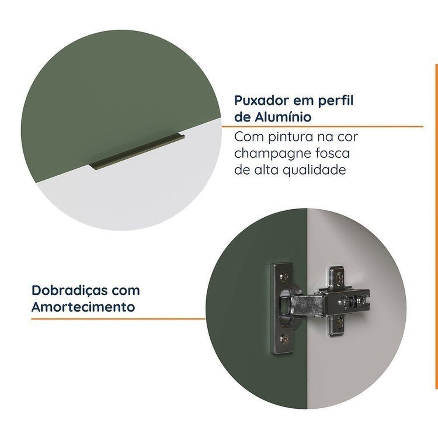 Cozinha Modulada 2 Peças sem Tampo com Rodapé 1 Aéreo e 1 Balcão Ipanema Cabecasa Madeiramadeira - 6