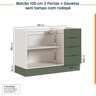 Cozinha Modulada 2 Peças sem Tampo com Rodapé 1 Aéreo e 1 Balcão Ipanema CabeCasa MadeiraOriginals - 14