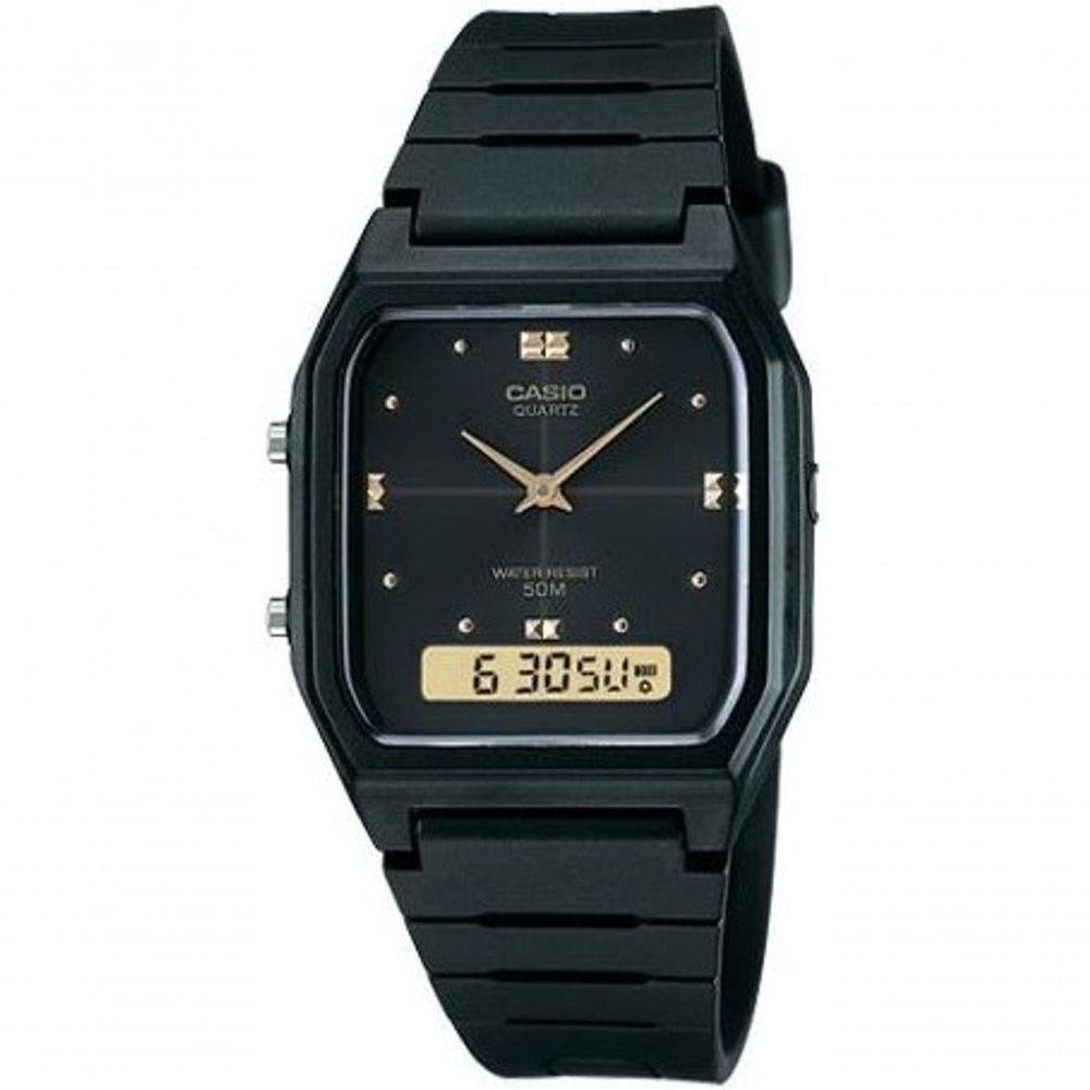 Relógio Casio Vintage Aw-48he-1av Preto