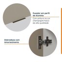 Ver imagem 6 de Cozinha Planejada 4 Peças sem Tampo com Rodapé 2 Aéreos e 2 Balcões Ipanema CabeCasa MadeiraOriginals