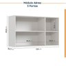 Cozinha Modulada 4 Peças sem Tampo com Rodapé 2 Aéreos e 2 Balcões Ipanema CabeCasa MadeiraOriginals - 12