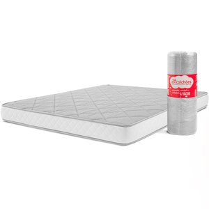Colchão Casal Ortopédico de Espuma D33 a Vácuo 138x188cm Bf Colchões