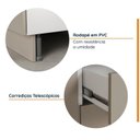 Ver imagem 7 de Cozinha Modulada 4 Peças sem Tampo com Rodapé 2 Aéreos e 2 Balcões Ipanema CabeCasa MadeiraOriginals Marrom/Fendi Trama/Acácia