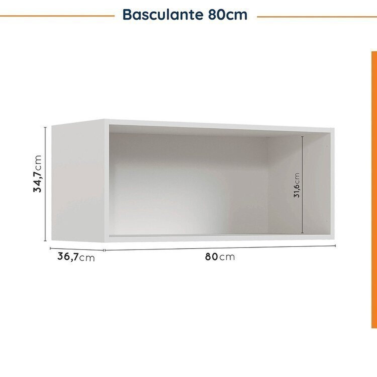 Cozinha Modulada 4 Peças sem Tampo com Rodapé 2 Aéreos e 2 Balcões Ipanema Cabecasa Madeiramadeira - 14