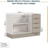 Cozinha Modulada 4 Peças sem Tampo com Rodapé 2 Aéreos e 2 Balcões Ipanema CabeCasa MadeiraOriginals - 15