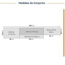 Ver imagem 2 de Cozinha Planejada 4 Peças sem Tampo com Rodapé 2 Aéreos e 2 Balcões Ipanema CabeCasa MadeiraOriginals Marrom/Fendi Trama/Acácia