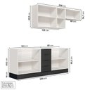 Ver imagem 4 de Cozinha Modulada 4 Peças sem Tampo com Rodapé 2 Aéreos e 2 Balcões Ipanema CabeCasa MadeiraOriginals