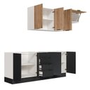 Ver mais imagens de Cozinha Modulada 4 Peças sem Tampo com Rodapé 2 Aéreos e 2 Balcões Ipanema CabeCasa MadeiraOriginals