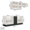 Ver imagem 4 de Cozinha Modulada 4 Peças sem Tampo com Rodapé 2 Aéreos e 2 Balcões Ipanema CabeCasa MadeiraOriginals