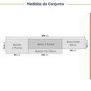 Ver imagem 2 de Cozinha Modulada 4 Peças sem Tampo com Rodapé 2 Aéreos e 2 Balcões Ipanema CabeCasa MadeiraOriginals Branco