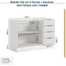 Cozinha Modulada 4 Peças sem Tampo com Rodapé 2 Aéreos e 2 Balcões Ipanema CabeCasa MadeiraOriginals - 15