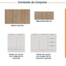 Cozinha Modulada 4 Peças sem Tampo com Rodapé 2 Aéreos e 2 Balcões Ipanema CabeCasa MadeiraOriginals - 3