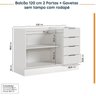 Cozinha Modulada 4 Peças sem Tampo com Rodapé 2 Aéreos e 2 Balcões Ipanema CabeCasa MadeiraOriginals - 15