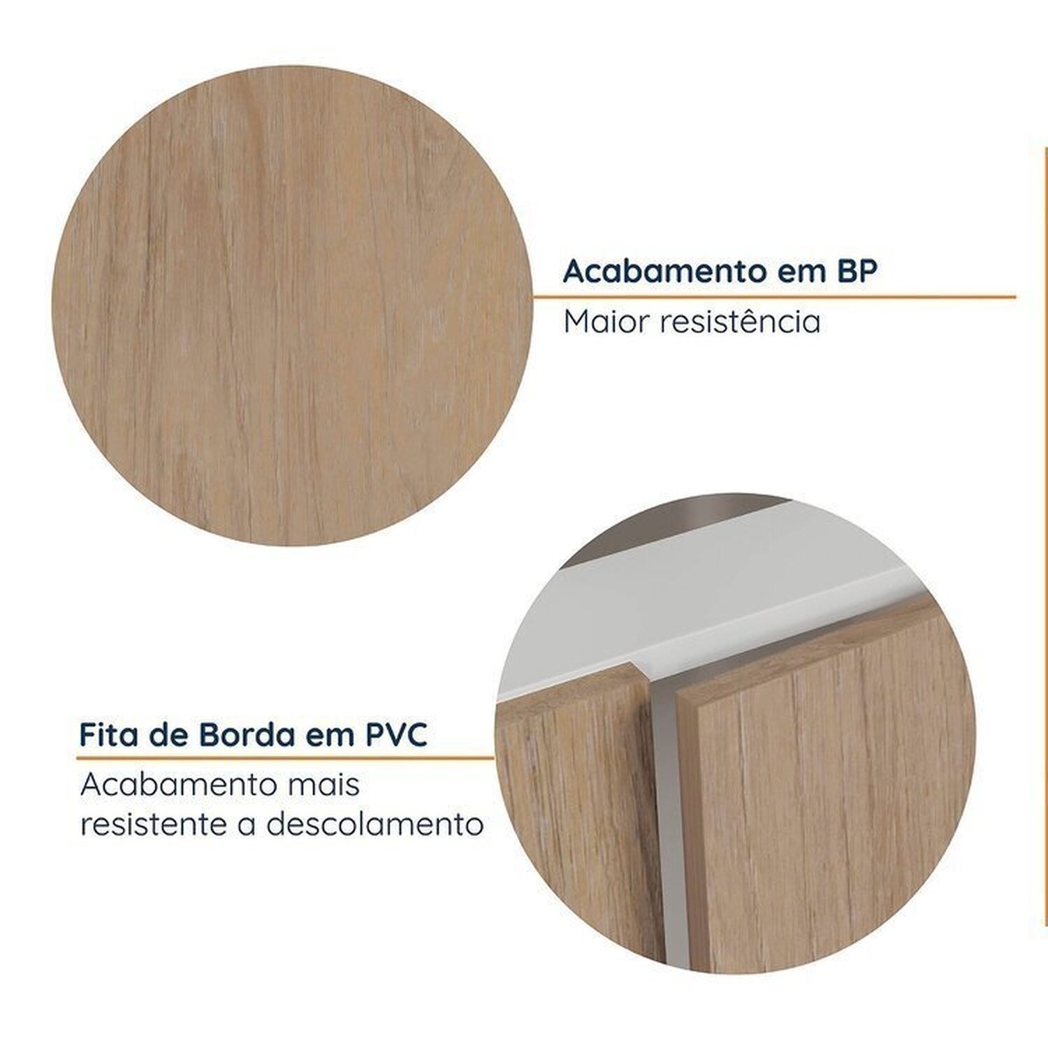 Cozinha Modulada 4 Peças sem Tampo com Rodapé 2 Aéreos e 2 Balcões Ipanema Cabecasa Madeiramadeira - 5