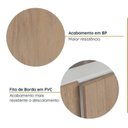 Ver imagem 5 de Cozinha Planejada 4 Peças sem Tampo com Rodapé 2 Aéreos e 2 Balcões Ipanema CabeCasa MadeiraOriginals Marrom/Acácia
