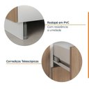 Ver imagem 7 de Cozinha Modulada 4 Peças sem Tampo com Rodapé 2 Aéreos e 2 Balcões Ipanema CabeCasa MadeiraOriginals Marrom/Acácia
