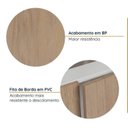 Ver imagem 5 de Cozinha Modulada 4 Peças sem Tampo com Rodapé 2 Aéreos e 2 Balcões Ipanema CabeCasa MadeiraOriginals Marrom/Acácia