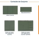 Ver imagem 3 de Cozinha Modulada 4 Peças sem Tampo com Rodapé 2 Aéreos e 2 Balcões Ipanema CabeCasa MadeiraOriginals