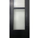 Ver imagem 6 de Porta Camarão Lambril com Vidro Linha Veneza 210x90 Abertura Esquerda Preto Esquadrias Bergamo