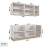 Cozinha Modulada 4 Peças sem Tampo com Rodapé 2 Aéreos e 2 Balcões Ipanema CabeCasa MadeiraOriginals - 6