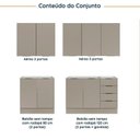 Ver imagem 5 de Cozinha Planejada 4 Peças sem Tampo com Rodapé 2 Aéreos 2 Balcões Ipanema CabeCasa MadeiraOriginals m