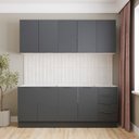 Ver imagem 1 de Cozinha Modulada 4 Peças sem Tampo com Rodapé 2 Aéreos e 2 Balcões Ipanema CabeCasa MadeiraOriginals