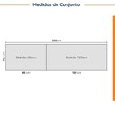 Ver imagem 4 de Cozinha Planejada 4 Peças sem Tampo com Rodapé 2 Aéreos 2 Balcões Ipanema CabeCasa MadeiraOriginals Marrom/Fendi Trama/Acácia