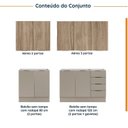 Ver imagem 5 de Cozinha Modulada 4 Peças sem Tampo com Rodapé 2 Aéreos e 2 Balcões Ipanema CabeCasa MadeiraOriginals