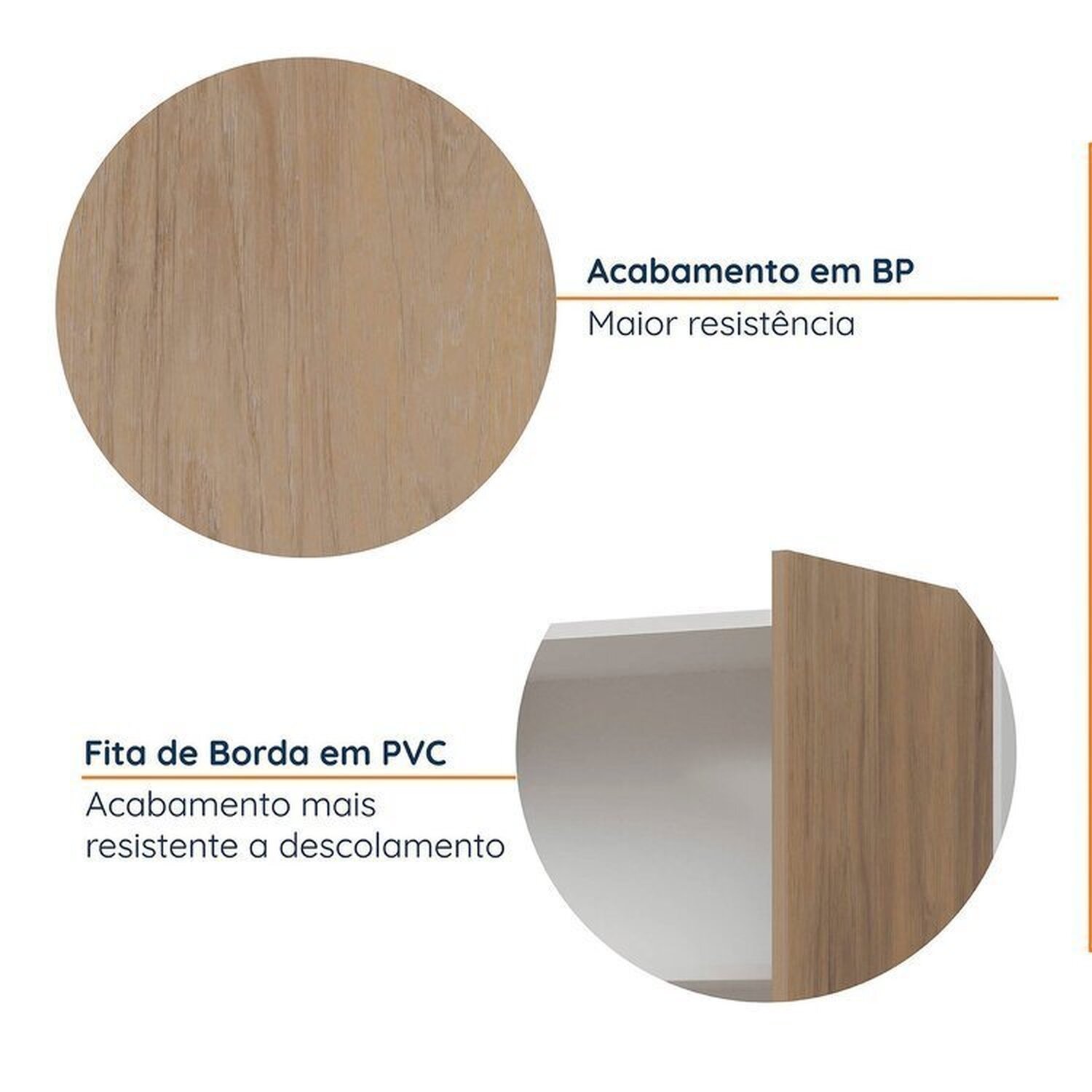 Cozinha Modulada 4 Peças sem Tampo com Rodapé 2 Aéreos e 2 Balcões Ipanema Cabecasa Madeiramadeira - 7