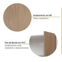 Ver imagem 7 de Cozinha Planejada 4 Peças sem Tampo com Rodapé 2 Aéreos 2 Balcões Ipanema CabeCasa MadeiraOriginals Marrom/Fendi Trama/Acácia