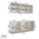 Ver imagem 6 de Cozinha Planejada 4 Peças sem Tampo com Rodapé 2 Aéreos 2 Balcões Ipanema CabeCasa MadeiraOriginals Marrom/Fendi Trama/Acácia