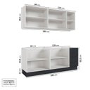 Ver imagem 6 de Cozinha Modulada 4 Peças sem Tampo com Rodapé 2 Aéreos e 2 Balcões Ipanema CabeCasa MadeiraOriginals