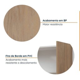 Cozinha Modulada 4 Peças sem Tampo com Rodapé 2 Aéreos e 2 Balcões Ipanema Cabecasa Madeiramadeira - 7
