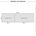 Ver imagem 4 de Cozinha Modulada 4 Peças sem Tampo com Rodapé 2 Aéreos e 2 Balcões Ipanema CabeCasa MadeiraOriginals