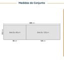 Ver imagem 4 de Cozinha Planejada 4 Peças sem Tampo com Rodapé 2 Aéreos 2 Balcões Ipanema CabeCasa MadeiraOriginals Branco