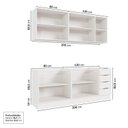 Ver imagem 6 de Cozinha Modulada 4 Peças sem Tampo com Rodapé 2 Aéreos e 2 Balcões Ipanema CabeCasa MadeiraOriginals