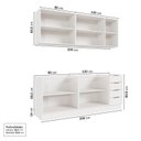 Ver imagem 6 de Cozinha Modulada 4 Peças sem Tampo com Rodapé 2 Aéreos 2 Balcões Ipanema CabeCasa MadeiraOriginals Madeiramadeira Branco