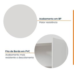 Cozinha Modulada 4 Peças sem Tampo com Rodapé 2 Aéreos e 2 Balcões Ipanema Cabecasa Madeiramadeira - 7
