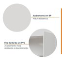 Ver imagem 7 de Cozinha Planejada 4 Peças sem Tampo com Rodapé 2 Aéreos 2 Balcões Ipanema CabeCasa MadeiraOriginals Branco