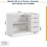 Cozinha Modulada 4 Peças sem Tampo com Rodapé 2 Aéreos e 2 Balcões Ipanema CabeCasa MadeiraOriginals - 17