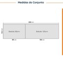 Ver imagem 4 de Cozinha Modulada 4 Peças sem Tampo com Rodapé 2 Aéreos e 2 Balcões Ipanema CabeCasa MadeiraOriginals