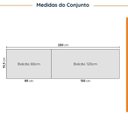Ver imagem 4 de Cozinha Modulada 4 Peças sem Tampo com Rodapé 2 Aéreos 2 Balcões Ipanema CabeCasa MadeiraOriginals Madeiramadeira Branco/Acácia