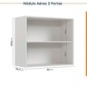 Cozinha Modulada 4 Peças sem Tampo com Rodapé 2 Aéreos e 2 Balcões Ipanema CabeCasa MadeiraOriginals - 13