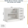 Cozinha Modulada 4 Peças sem Tampo com Rodapé 2 Aéreos e 2 Balcões Ipanema CabeCasa MadeiraOriginals - 17