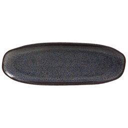 CONJUNTO C/ 4 TRAVESSAS OVAL RASA GRANDE ORGÂNICO TITANIUM 36x13 cm - 1