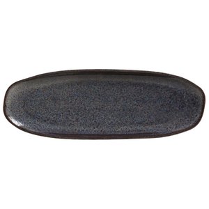 CONJUNTO C/ 4 TRAVESSAS OVAL RASA GRANDE ORGÂNICO TITANIUM 36x13 cm