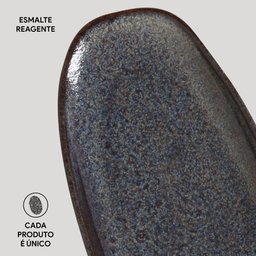 CONJUNTO C/ 4 TRAVESSAS OVAL RASA GRANDE ORGÂNICO TITANIUM 36x13 cm - 5